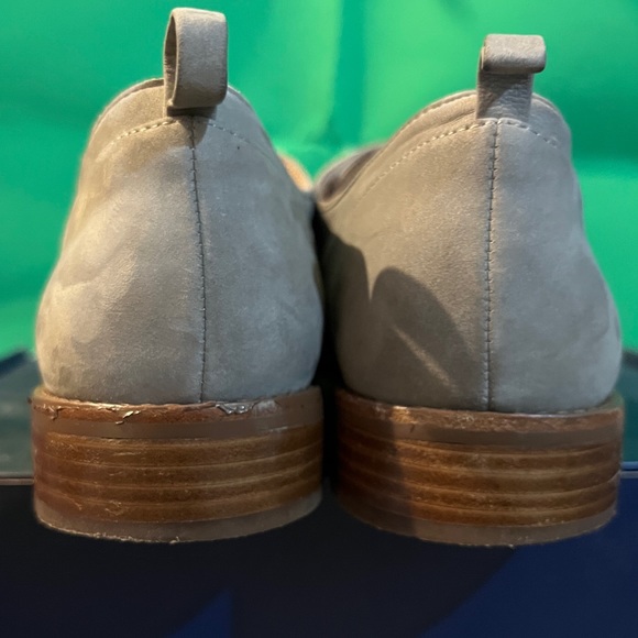 Splendid Gray Leather No Tie Slip on Oxfords size 9 - Picture 8 of 16